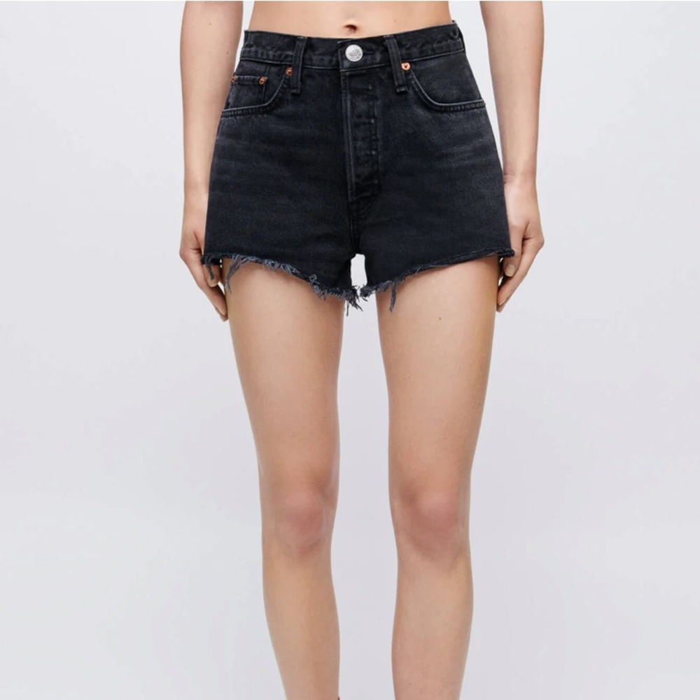 RE/DONE black high waisted shorts, size 25, worn once